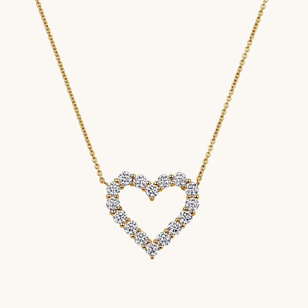 Lab Diamond Heart Pendant Necklace - Happy Jewelers Fine Jewelry Lifetime Warranty
