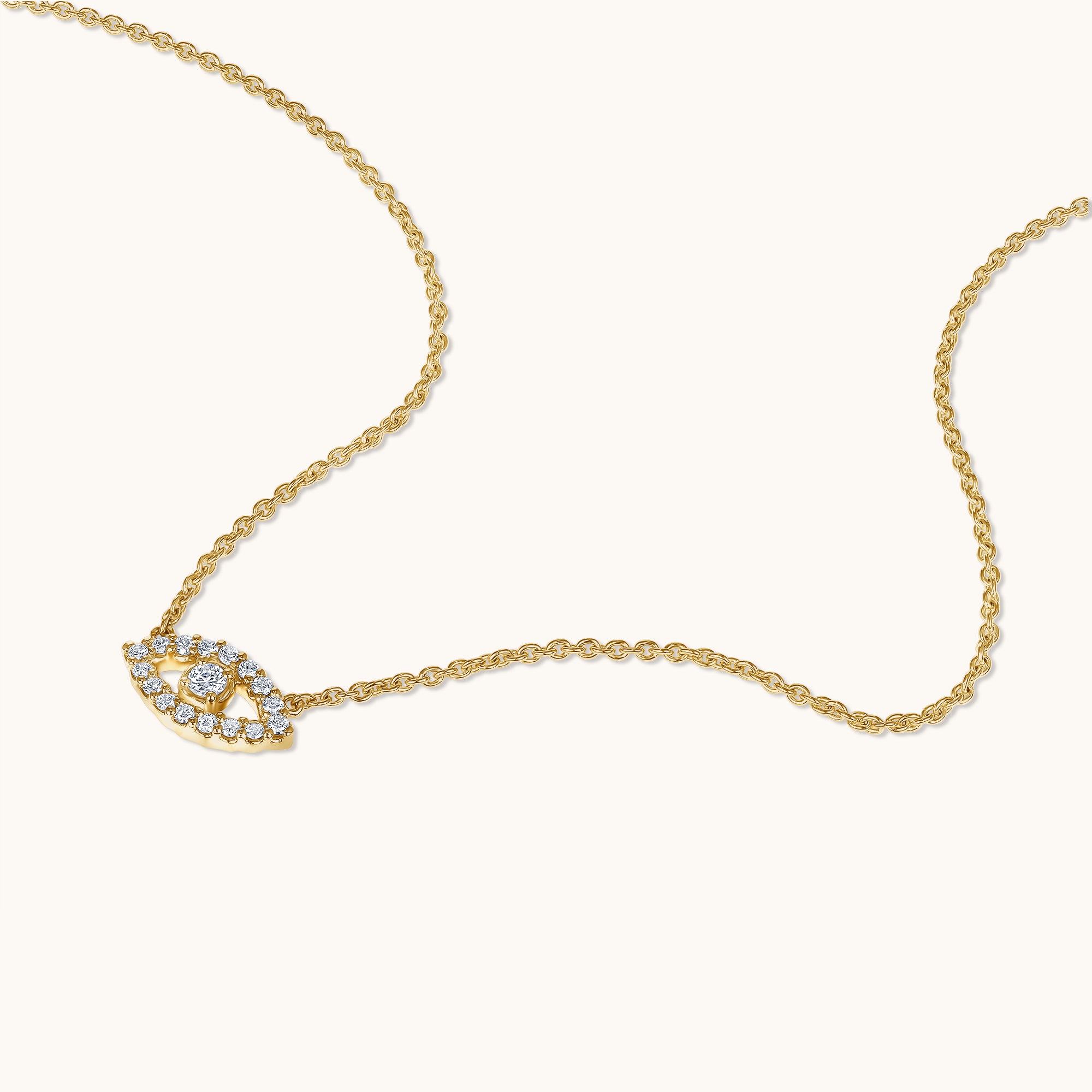 Dainty Diamond Evil Eye Necklace - Happy Jewelers Fine Jewelry Lifetime Warranty