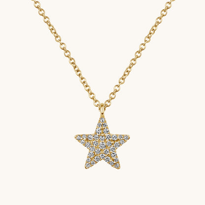 Mini Pave Diamond Star Necklace - Happy Jewelers Fine Jewelry Lifetime Warranty