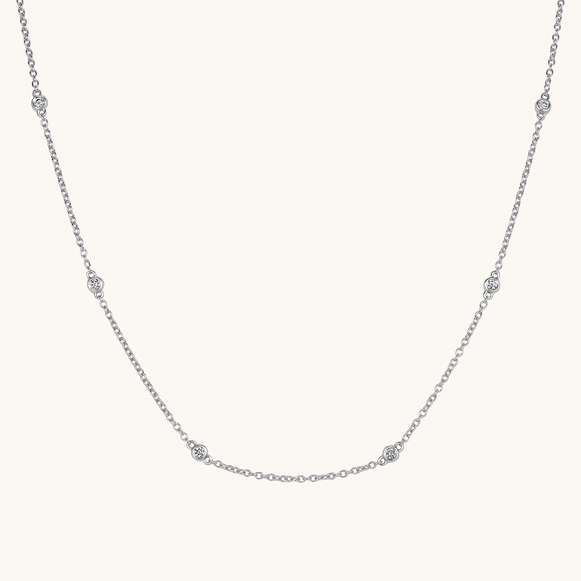 Diamond Bezel Necklace - Happy Jewelers Fine Jewelry Lifetime Warranty