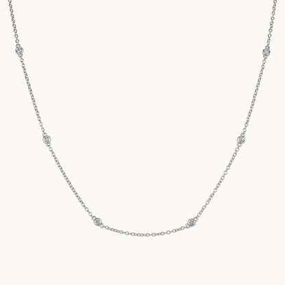 Diamond Bezel Necklace - Happy Jewelers Fine Jewelry Lifetime Warranty
