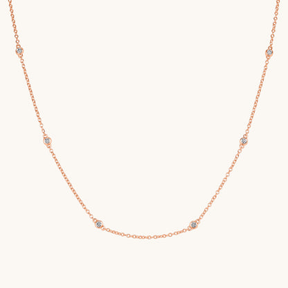 Diamond Bezel Necklace - Happy Jewelers Fine Jewelry Lifetime Warranty