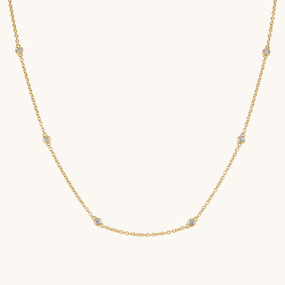 Diamond Bezel Necklace - Happy Jewelers Fine Jewelry Lifetime Warranty