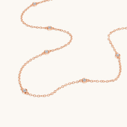 Diamond Bezel Necklace - Happy Jewelers Fine Jewelry Lifetime Warranty