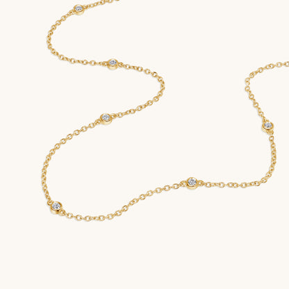 Diamond Bezel Necklace - Happy Jewelers Fine Jewelry Lifetime Warranty