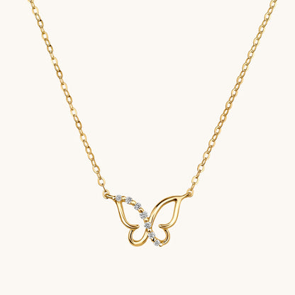 Dainty Diamond Butterfly Necklace - Happy Jewelers Fine Jewelry Lifetime Warranty