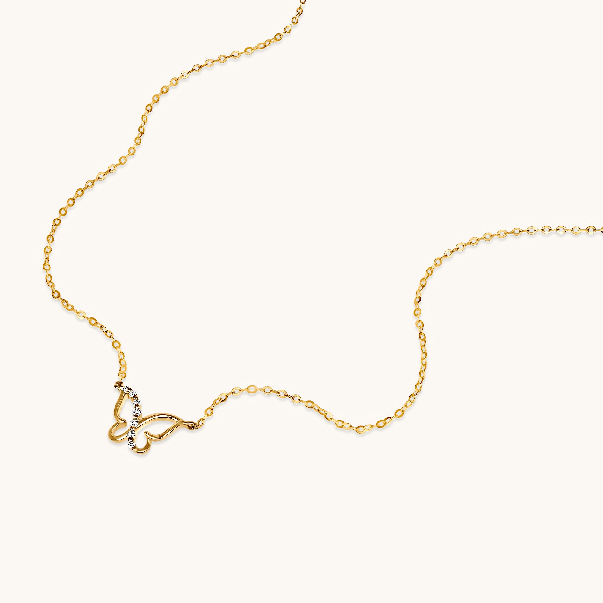 Dainty Diamond Butterfly Necklace - Happy Jewelers Fine Jewelry Lifetime Warranty