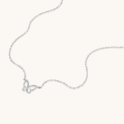 Dainty Diamond Butterfly Necklace - Happy Jewelers Fine Jewelry Lifetime Warranty