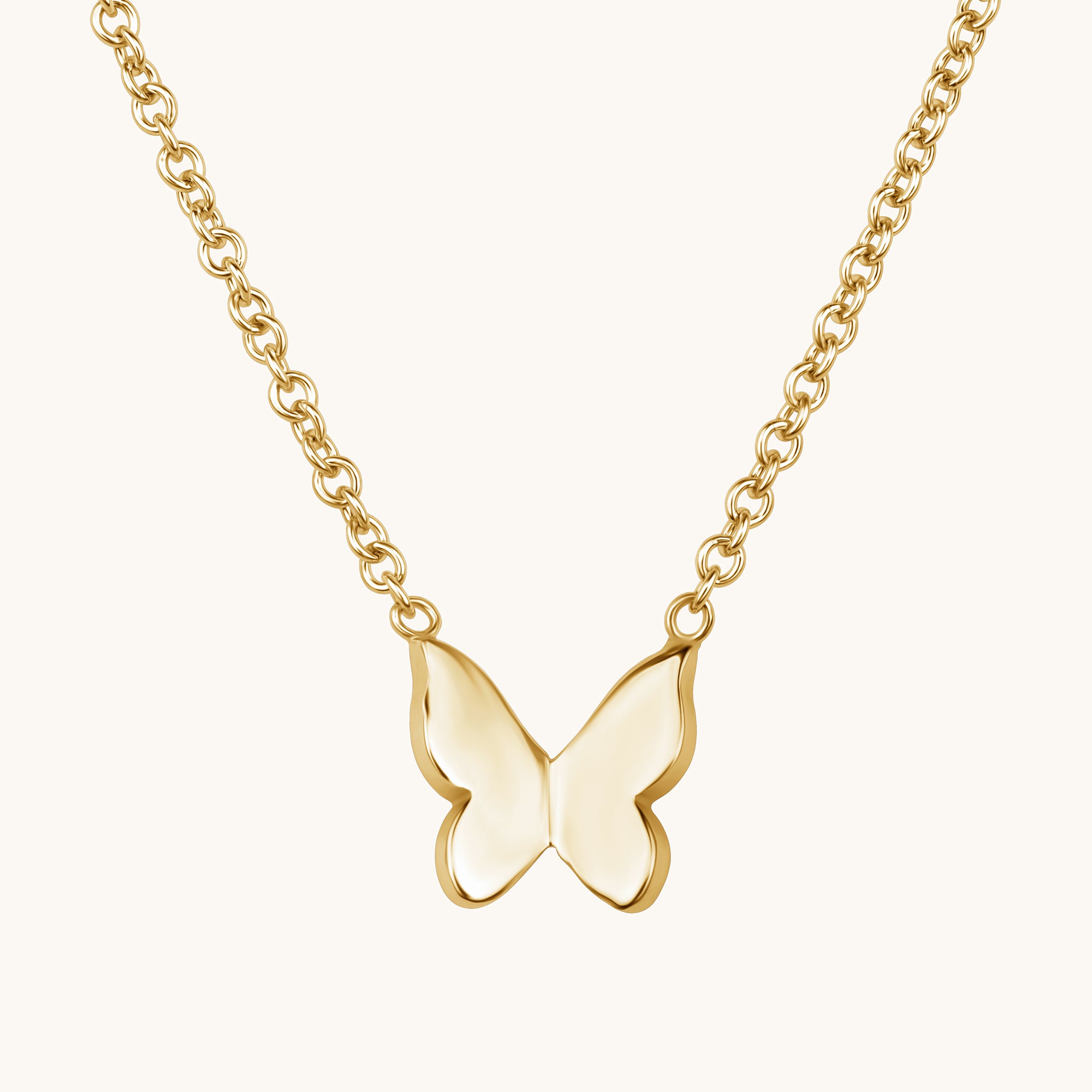 Simple Butterfly Necklace - Happy Jewelers Fine Jewelry Lifetime Warranty