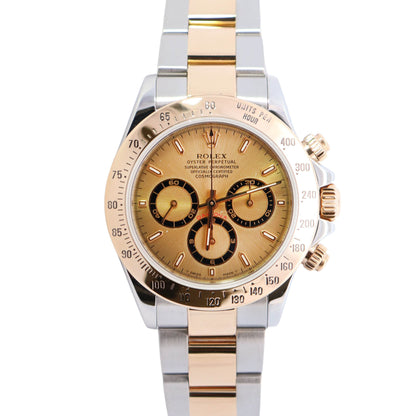 Rolex Daytona 40mm Champagne Dial Watch Ref# 16523 - Happy Jewelers Fine Jewelry Lifetime Warranty