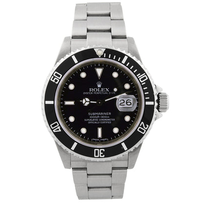 Rolex Submariner 40mm Black Dial Ref# 16610 - Happy Jewelers Fine Jewelry Lifetime Warranty