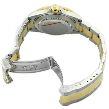 Rolex Submariner Two Tone Yellow Gold & Steel 40mm Blue Dot Dial Watch Reference#: 16613 - Happy Jewelers Fine Jewelry Lifetime Warranty