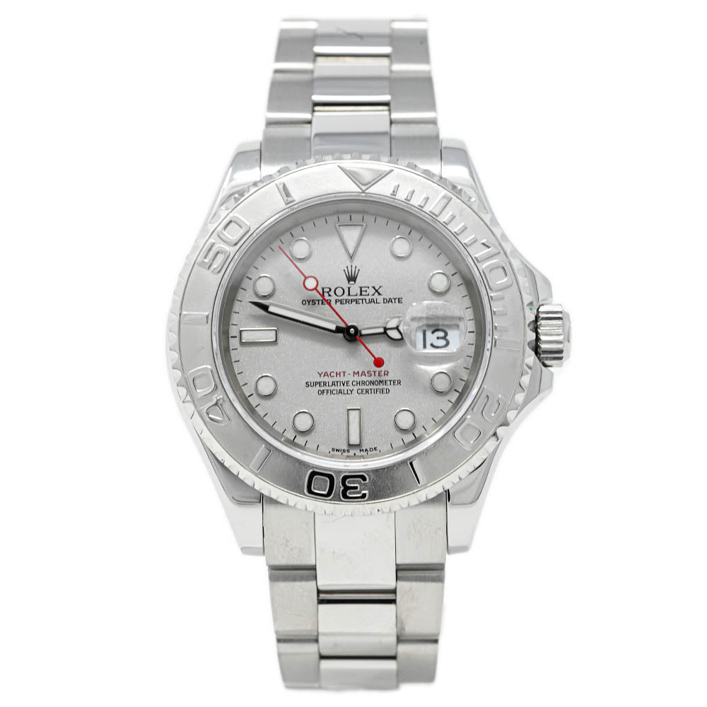 Load image into Gallery viewer, Rolex Yacht-Master 40mm  Stainless Steel Silver Dot Dial Watch Reference #: 16622 - Happy Jewelers Fine Jewelry Lifetime Warranty
