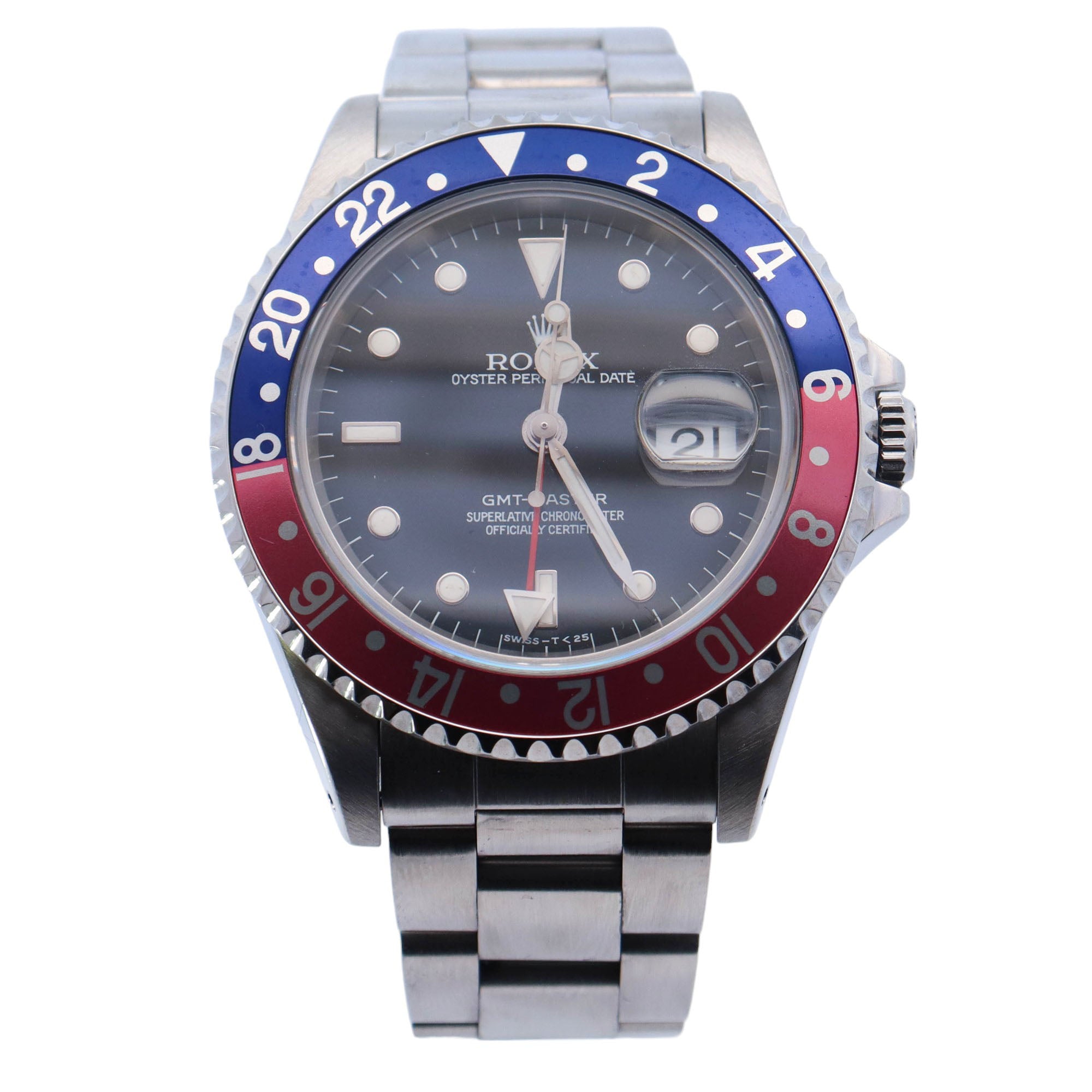 Rolex GMT-Master "Pepsi" Stainless Steel 40mm Black Dot Dial Watch Reference# 16700 - Happy Jewelers Fine Jewelry Lifetime Warranty