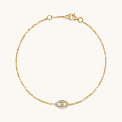 Diamond Evil Eye Bracelet