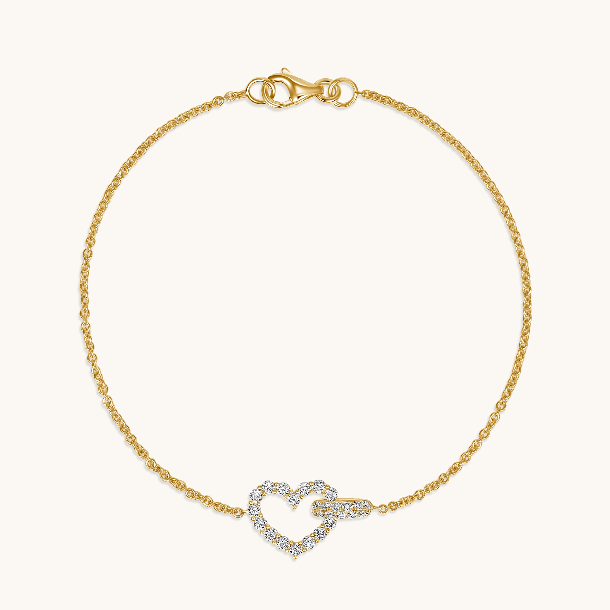 Forever Connected Heart Diamond Bracelet - Happy Jewelers Fine Jewelry Lifetime Warranty