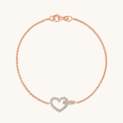Forever Connected Heart Diamond Bracelet - Happy Jewelers Fine Jewelry Lifetime Warranty