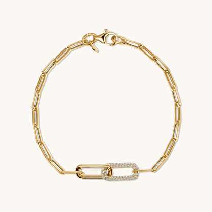 Solo Diamond Link Bracelet