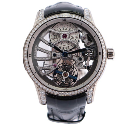 Harry Winston Classic 44mm Skeleton Dial Watch Ref# 1700-129BC - Happy Jewelers Fine Jewelry Lifetime Warranty