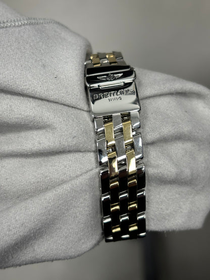 Breitling Callistino 28mm White MOP Diamond Dot Dial Watch Ref# D52345 - Happy Jewelers Fine Jewelry Lifetime Warranty