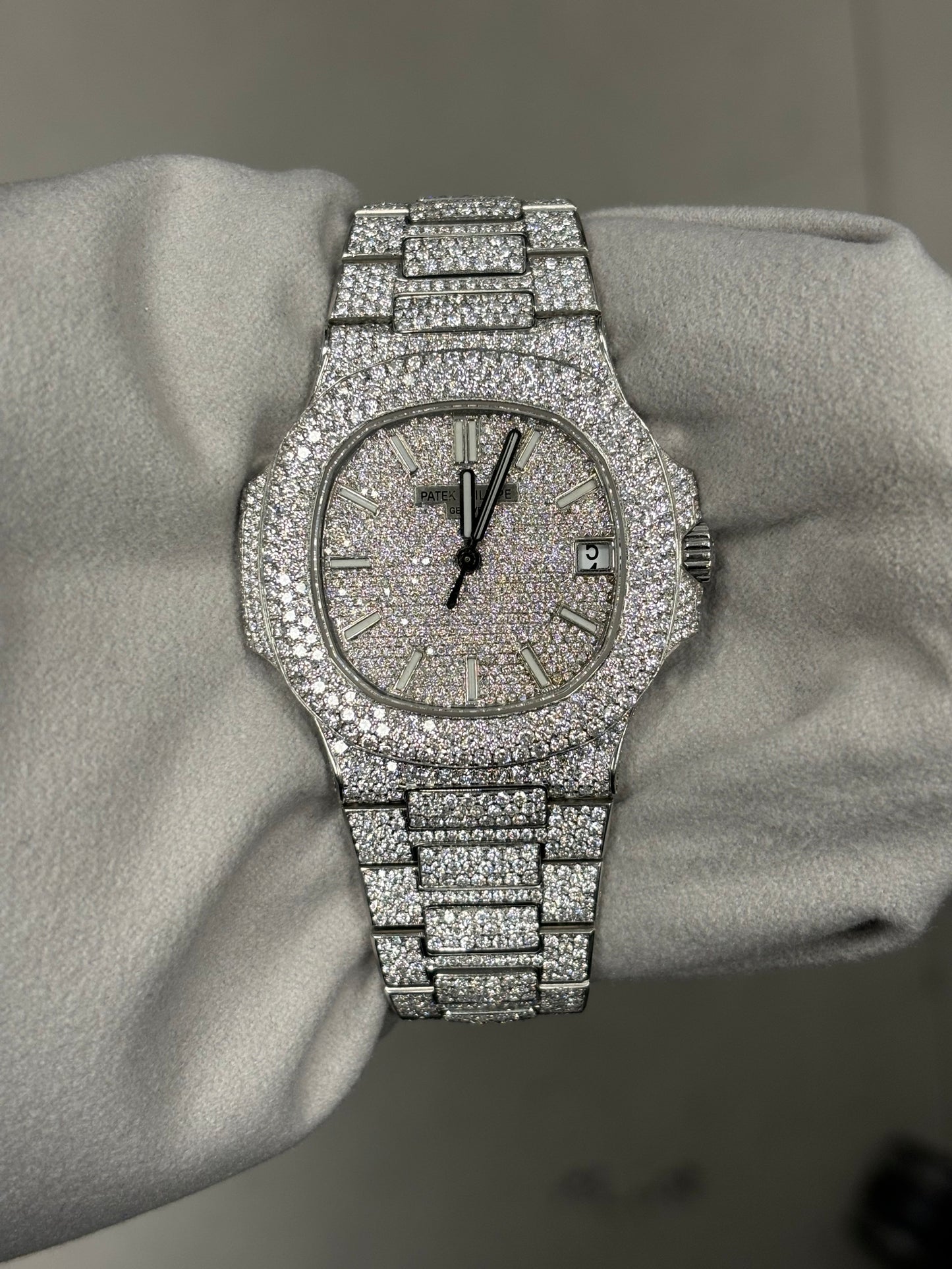 Iced patek watch best sale