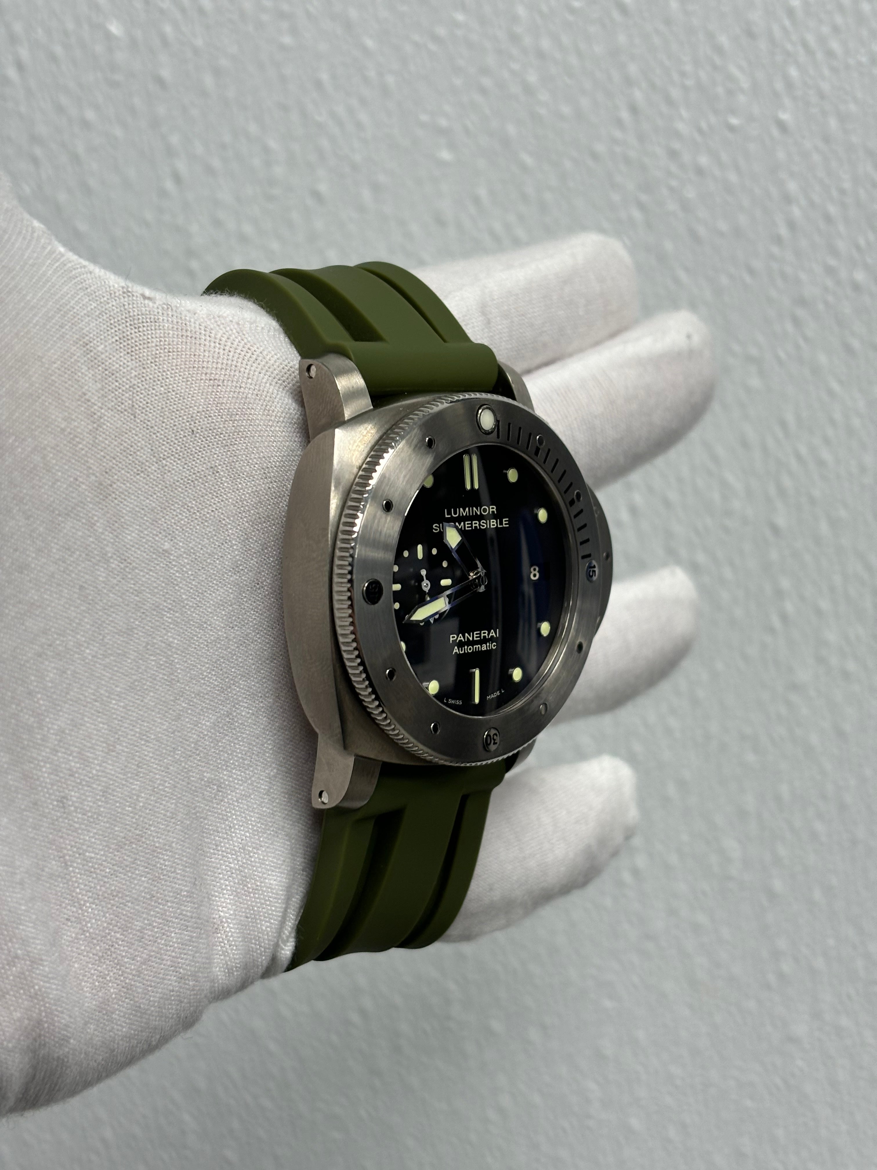 Panerai Luminor Submersible Titanium 47mm Black Dot Dial Watch Reference# PAM00305 - Happy Jewelers Fine Jewelry Lifetime Warranty