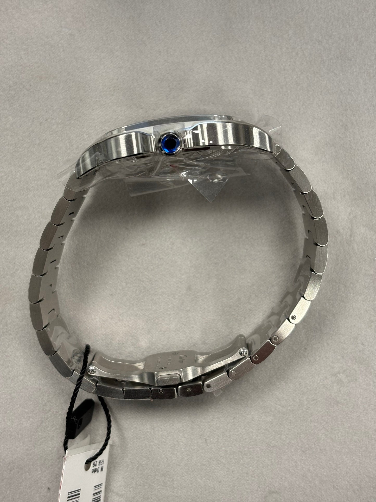 Cartier Santos Stainless Steel 40mm White Roman Dial Watch Reference# WSSA0018 - Happy Jewelers Fine Jewelry Lifetime Warranty