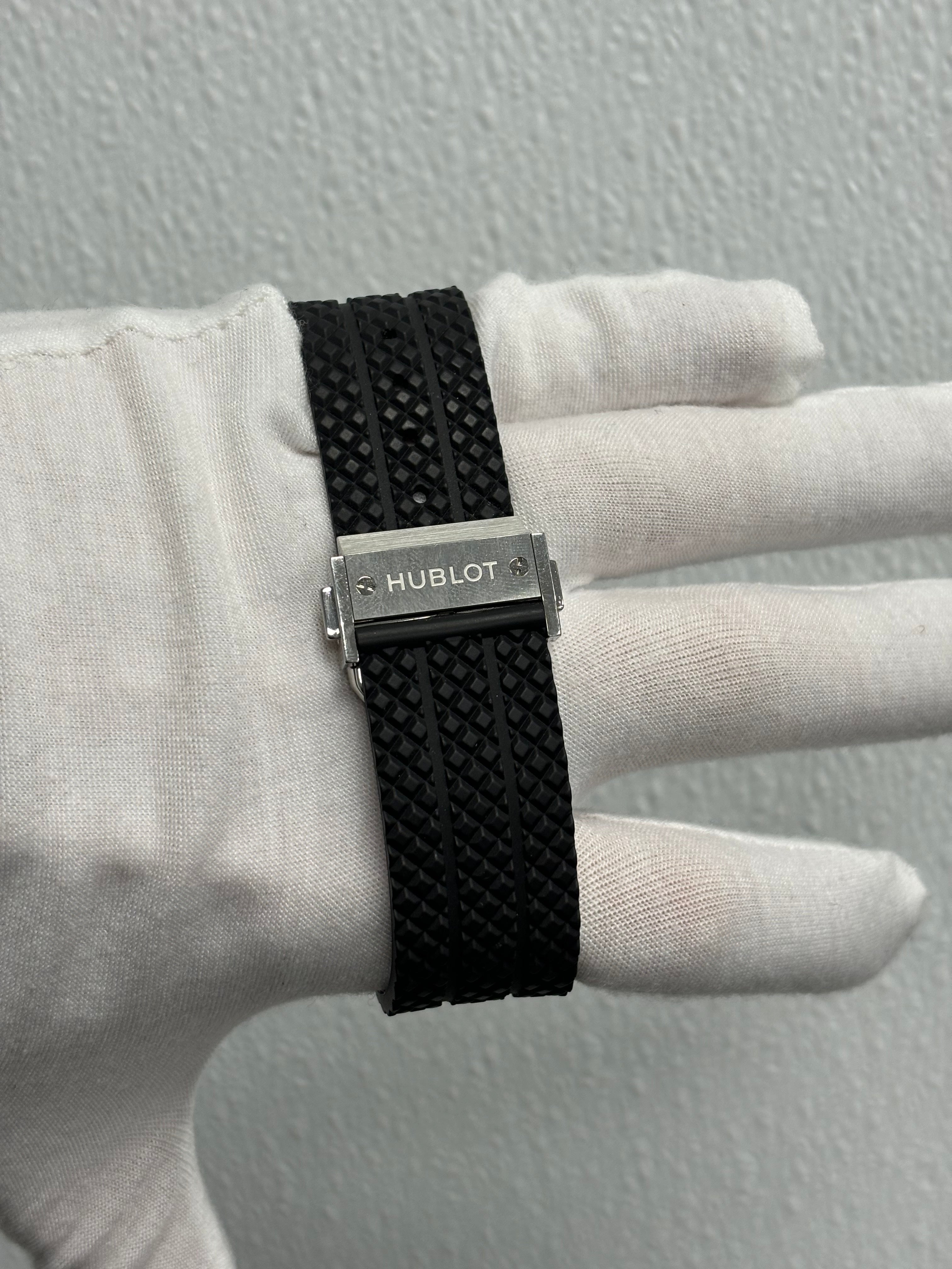 Hublot Big Bang Stainless Steel 44mm Black Carbon Dial Watch Reference# 301.SB.131.RX - Happy Jewelers Fine Jewelry Lifetime Warranty