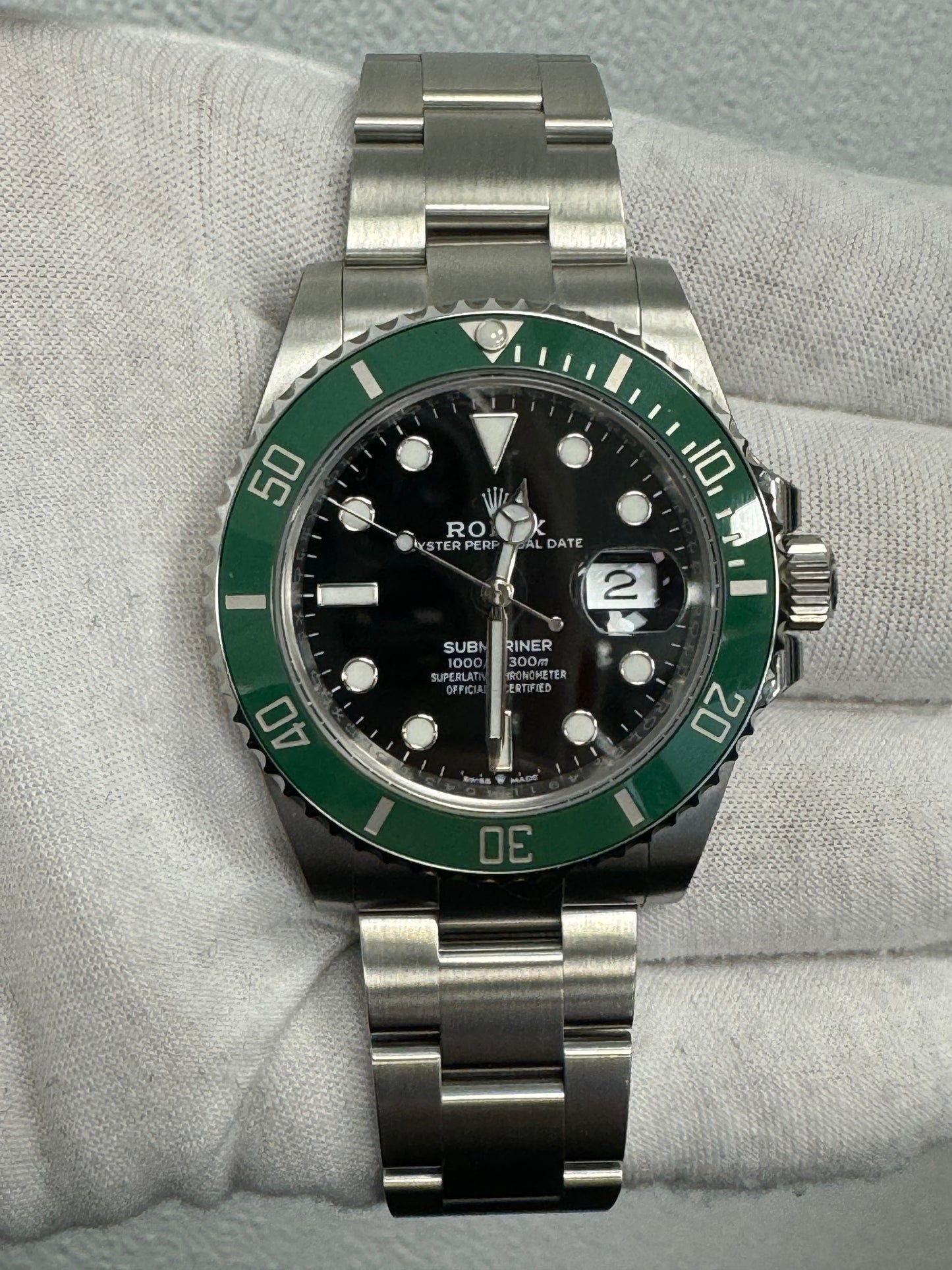 Rolex Submariner "Starbucks" Stainless Steel 41mm Black Dot Dial Watch Reference #: 126610LV - Happy Jewelers Fine Jewelry Lifetime Warranty