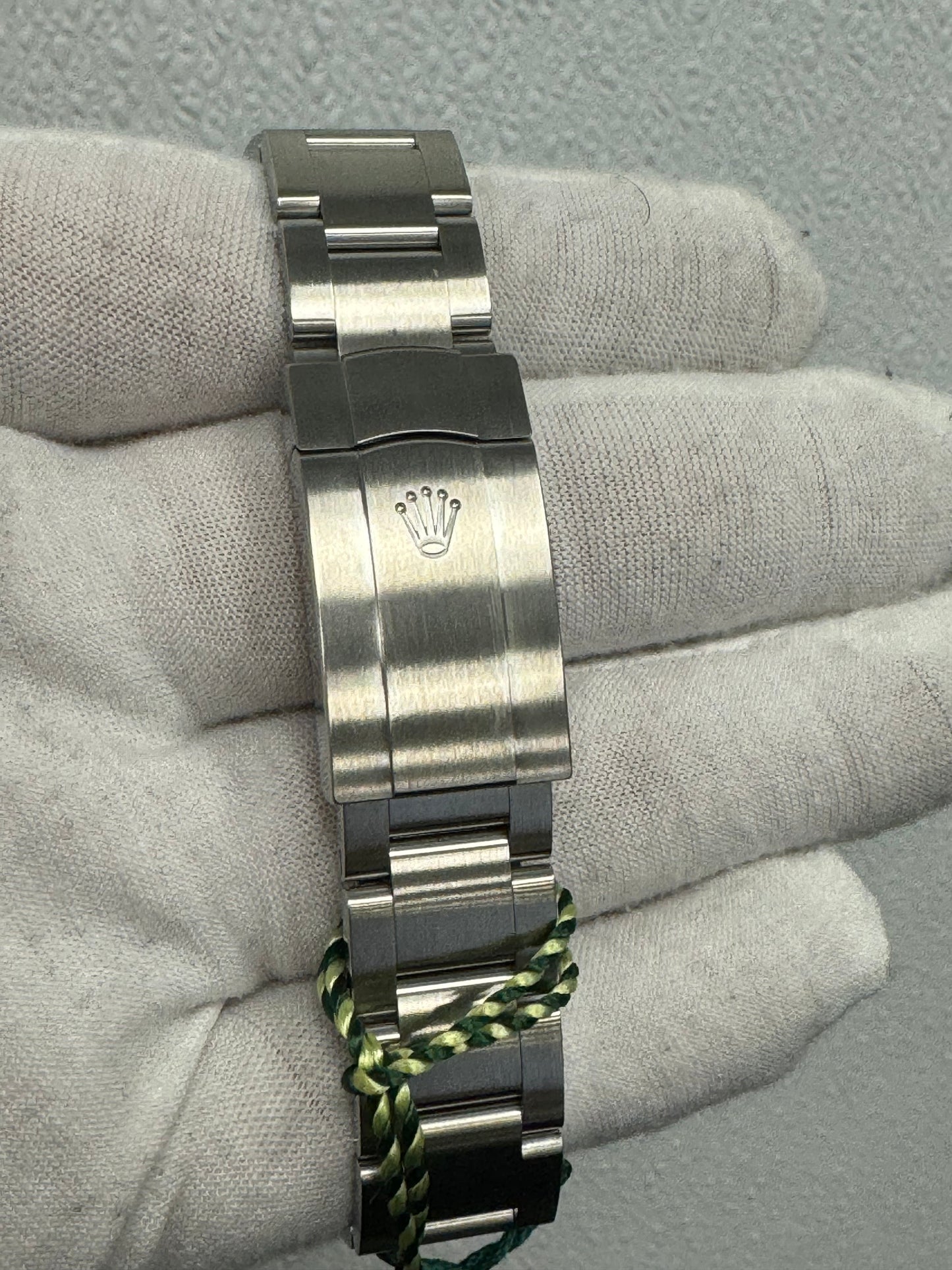 Rolex Oyster Perpetual Stainless Steel 41mm Green Stick Dial Watch Reference #: 124300 - Happy Jewelers Fine Jewelry Lifetime Warranty