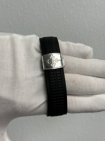 Patek Philippe Aquanaut Travel Time Stainless Steel 40mm Black Arabic Dial Watch Reference# 5164A-001 - Happy Jewelers Fine Jewelry Lifetime Warranty