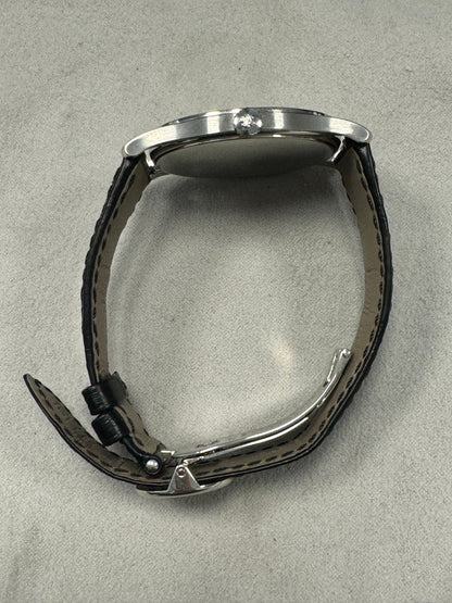 Patek Philippe Calatrava 37mm 950 Platinum Silver Arabic Dial Watch Reference# 5196P-001 - Happy Jewelers Fine Jewelry Lifetime Warranty