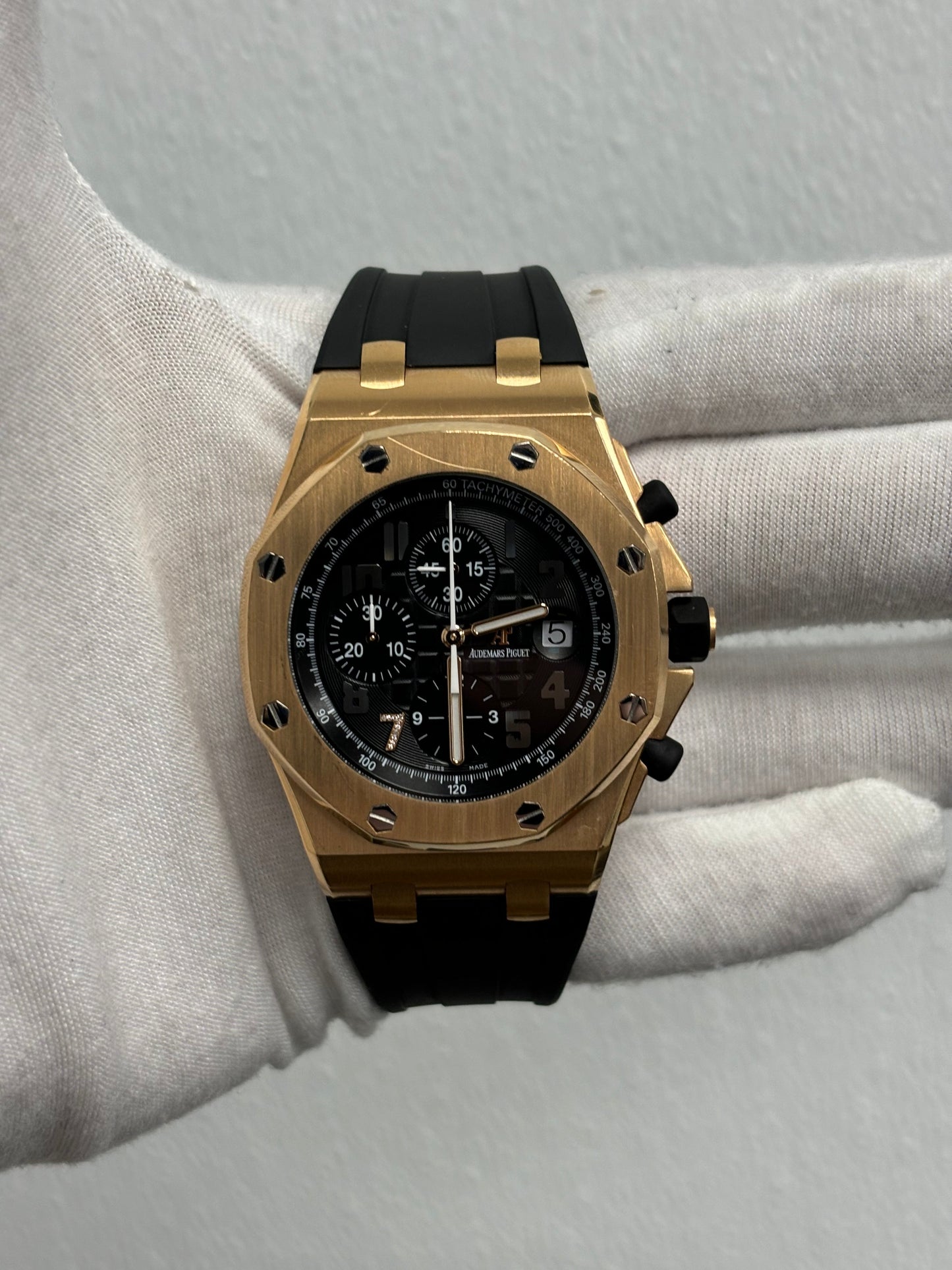 Audemars Piguet Royal Oak Offshore "Ginza" Rose Gold 42mm Black Chronograph Dial Watch Reference#  26180OR.OOD101CR.01