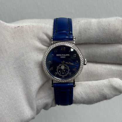 Patek Philippe Complications 33mm Blue Dial Ref# 7121/200G-001 - Happy Jewelers Fine Jewelry Lifetime Warranty