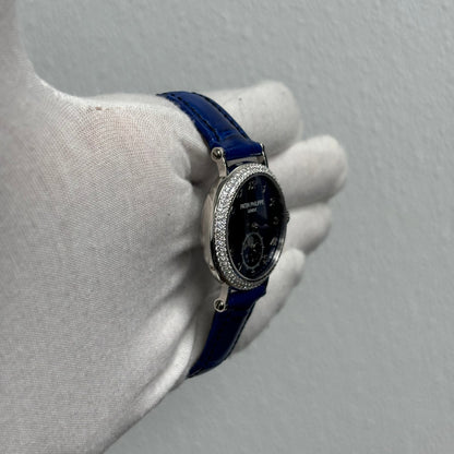 Patek Philippe Complications 33mm Blue Dial Ref# 7121/200G-001 - Happy Jewelers Fine Jewelry Lifetime Warranty