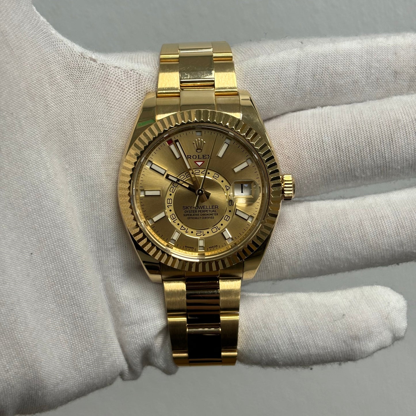 Rolex Sky-Dweller 42mm Champagne Dial# 326938