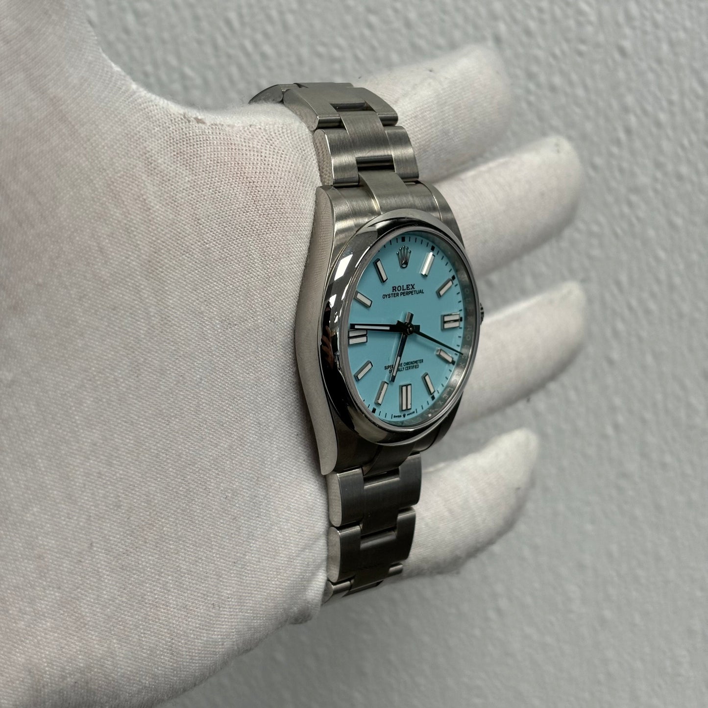 Rolex Oyster Perpetual 41mm Tiffany Dial Ref# 124300