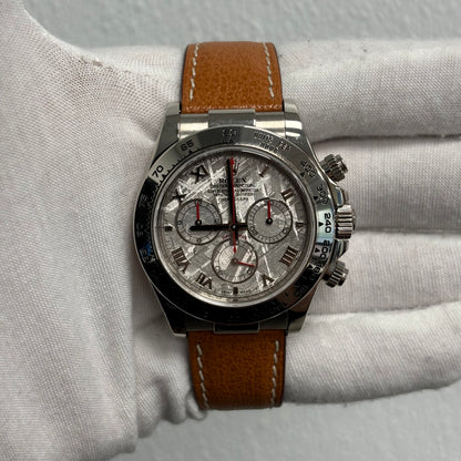 Rolex Daytona White Gold 40mm Meteorite Chronograph Roman Dial Watch Reference# 116519 - Happy Jewelers Fine Jewelry Lifetime Warranty