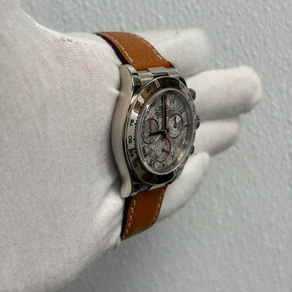 Rolex Daytona White Gold 40mm Meteorite Chronograph Roman Dial Watch Reference# 116519 - Happy Jewelers Fine Jewelry Lifetime Warranty