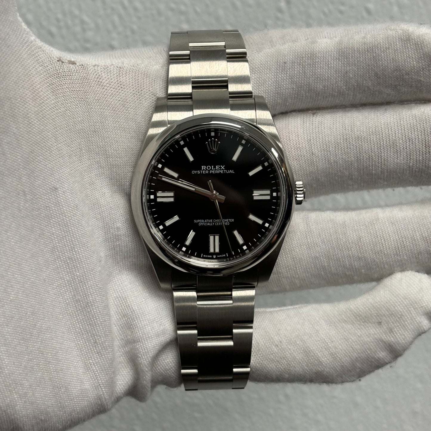 Rolex Oyster Perpetual 41mm Black Dial Ref# 124300