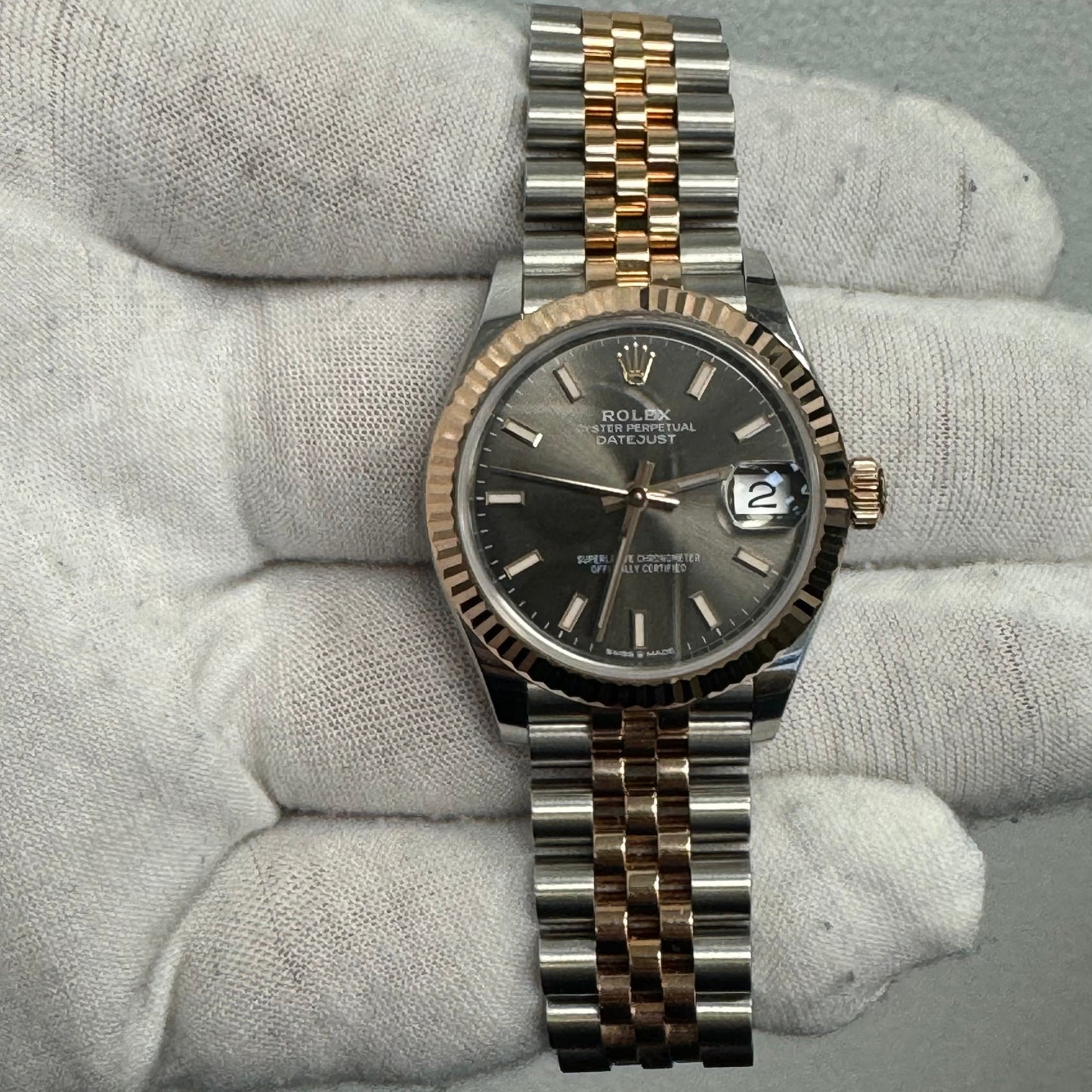 Rolex Datejust 31mm Rhodium Dial Ref# 278271