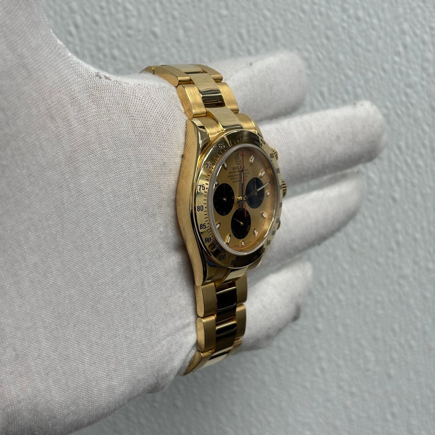 Rolex Daytona 40mm Yellow Dial Ref# 116528