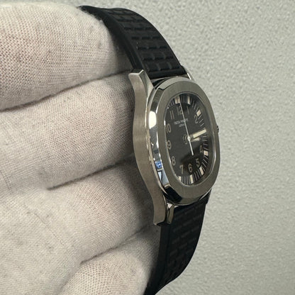 Patek Philippe Aquanaut 36mm Black Dial Ref# 5064A-001 - Happy Jewelers Fine Jewelry Lifetime Warranty