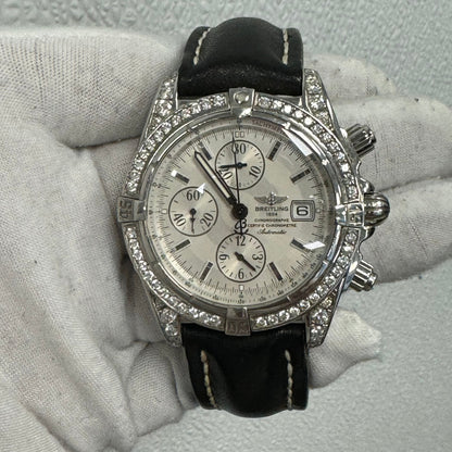 Breitling Chronomat 43mm White Dial Ref# A13356 - Happy Jewelers Fine Jewelry Lifetime Warranty