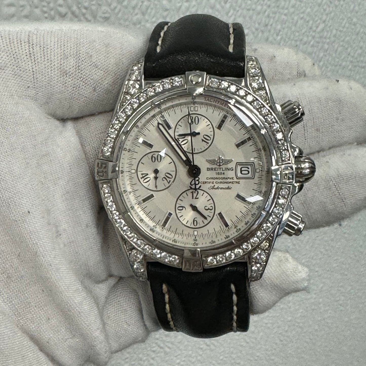 Breitling Chronomat 43mm White Dial Ref# A13356