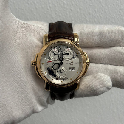 Ulysse Nardin Sonata 42mm Silver Dial Watch Ref# 676-88 - Happy Jewelers Fine Jewelry Lifetime Warranty