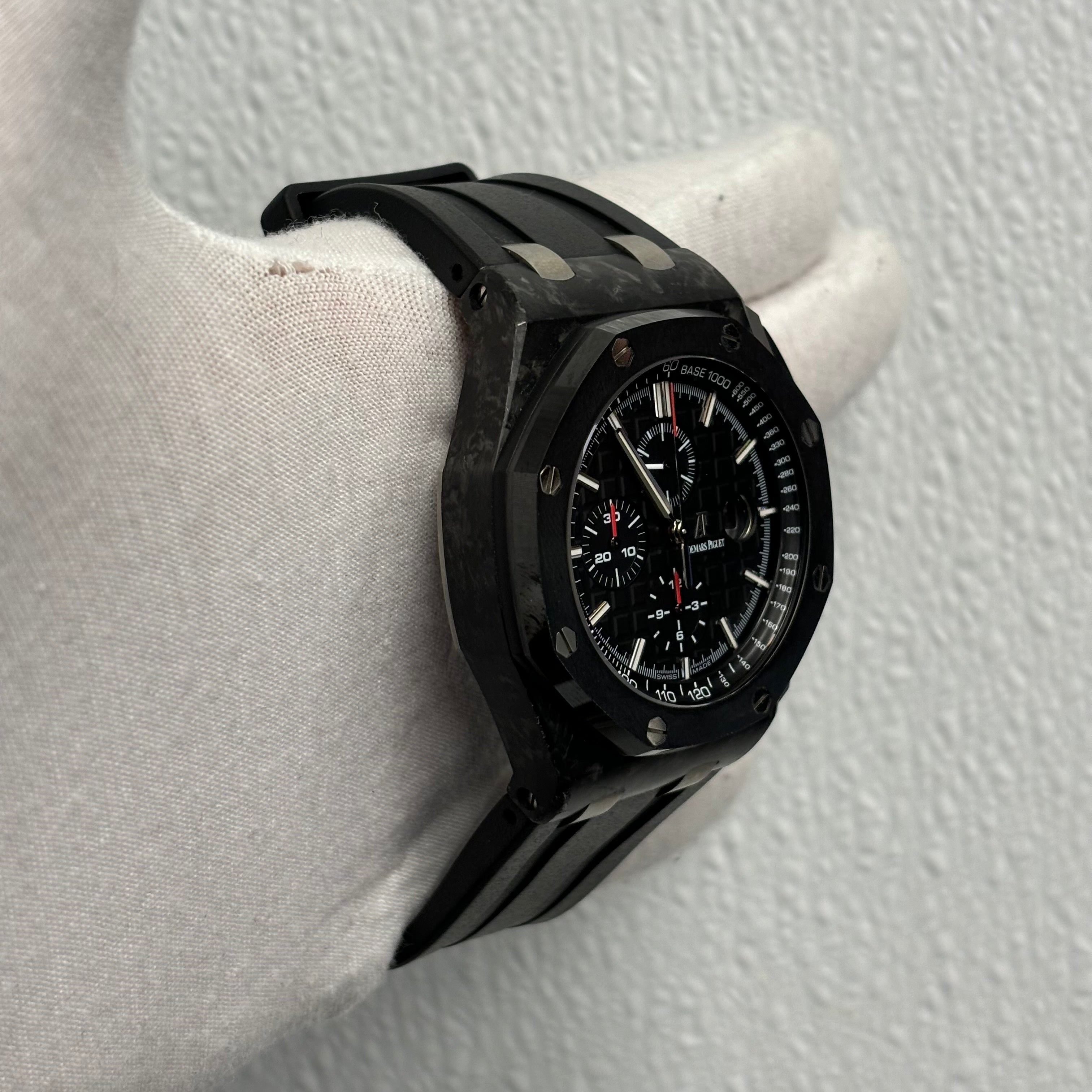 Audemars Piguet Royal Oak Offshore 44mm Black Dial Ref# 26400AU.OO.A002CA.01 - Happy Jewelers Fine Jewelry Lifetime Warranty