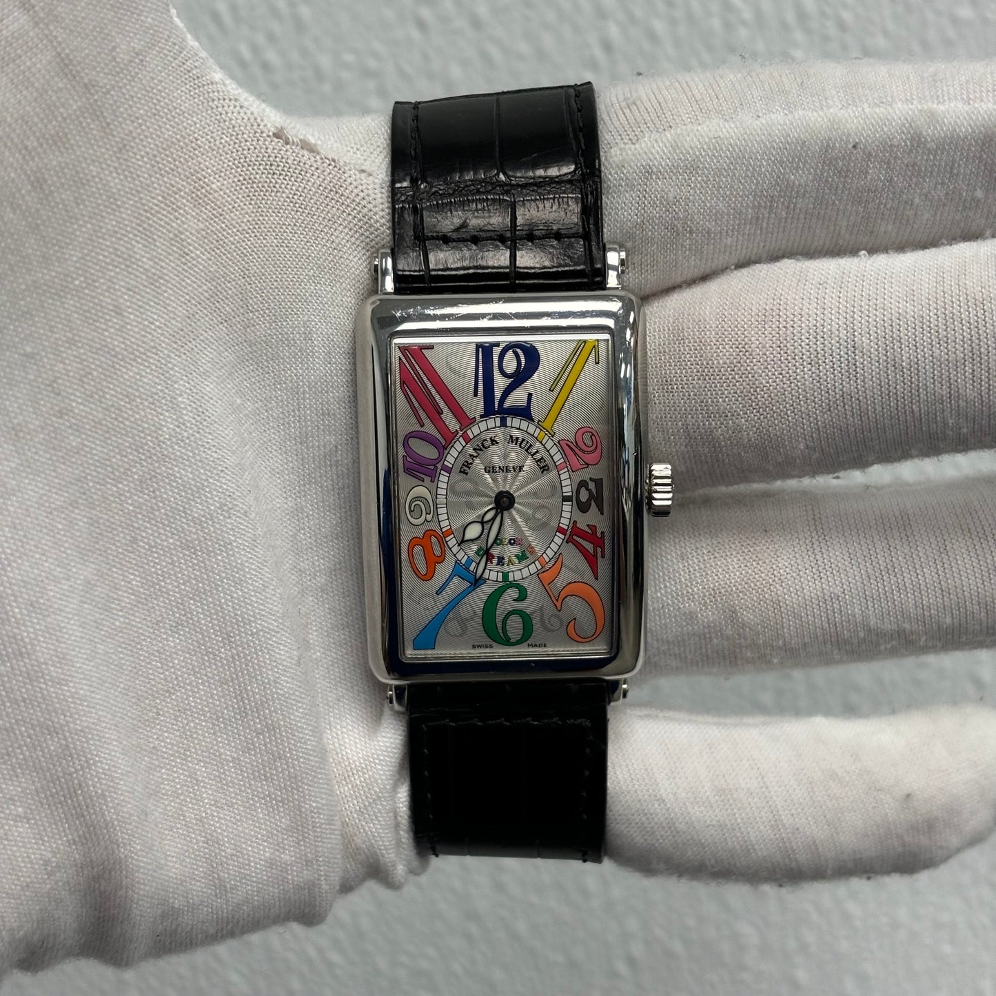 Franck Muller Conquistador 30mm White Dial Ref# 1000 SC COL DRM