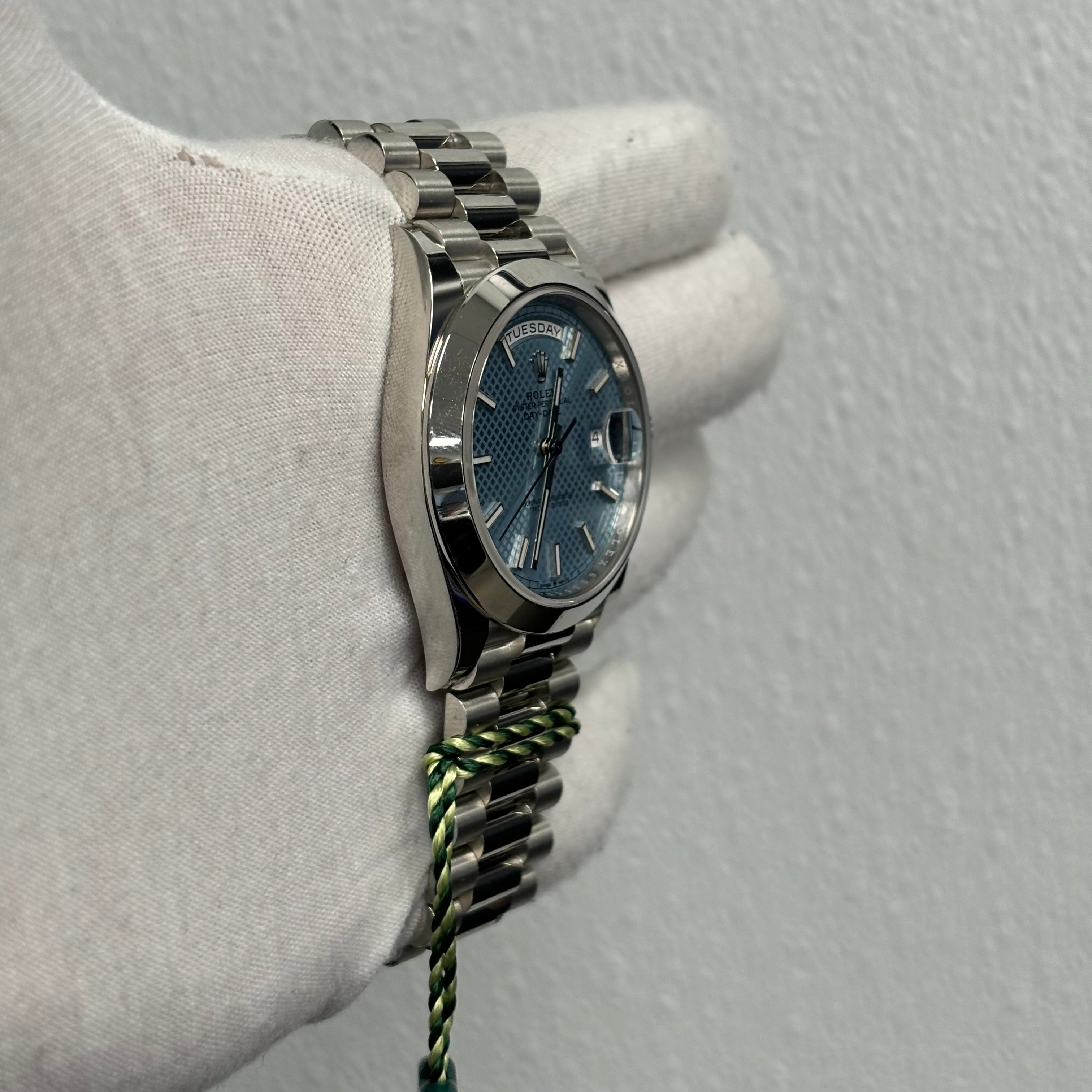 Rolex Day-Date 40mm Blue Dial Ref# 228206 - Happy Jewelers Fine Jewelry Lifetime Warranty