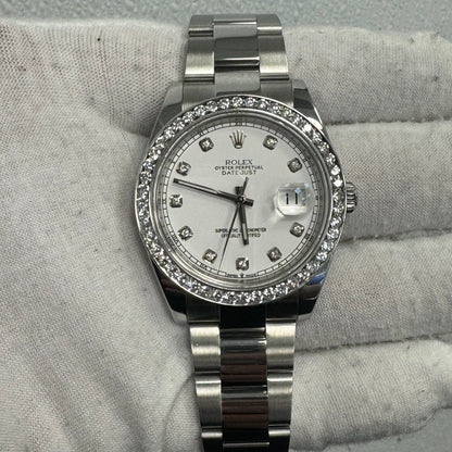 Rolex Datejust 41mm White Dial Ref#: 126300 - Happy Jewelers Fine Jewelry Lifetime Warranty